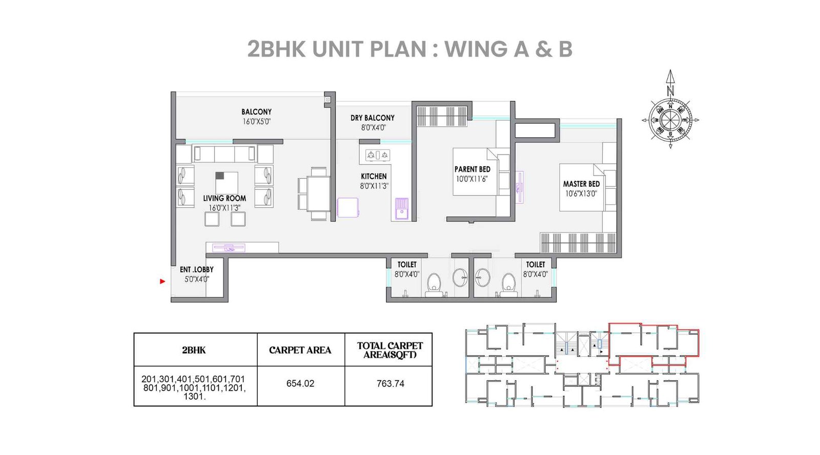 Adya-Alcove--Floor-Plan-Wing-A&B-2-BHK-764-SQFT
