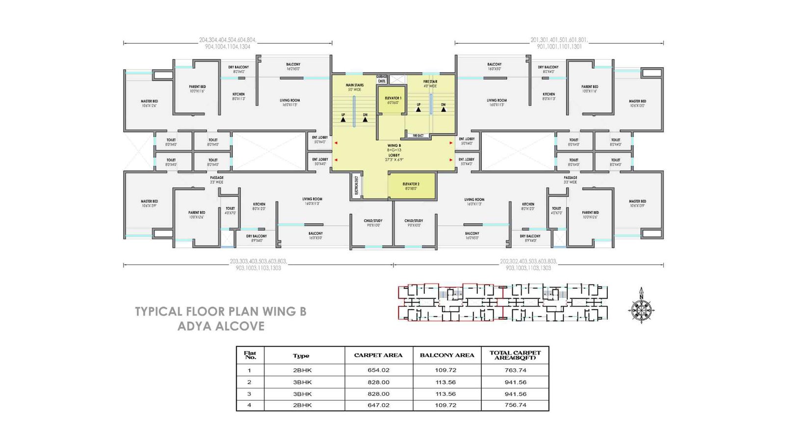 Adya-Alcove-Typical-Floor-Plan-Wing-B